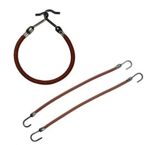 Gumka do włosów haczyki brąz 12szt.