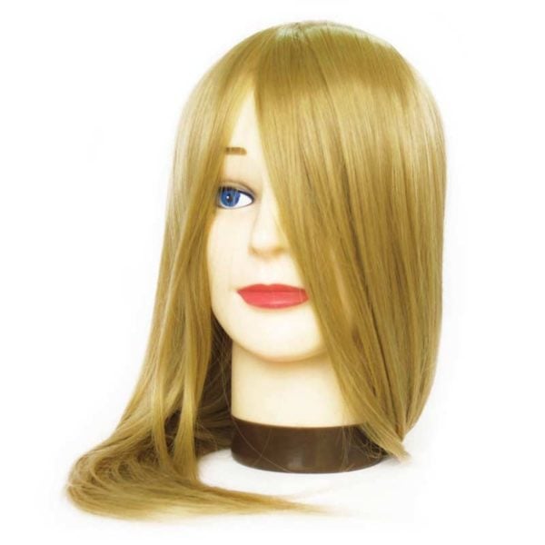 Fryzjerska główka treningowa włosy blond 35-40cm