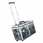 Kufer fryzjerski aluminiowy designerski na kółkach
