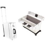 Kufer fryzjerski aluminiowy, na kółkach