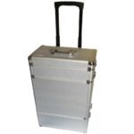 Kufer fryzjerski modułowy, aluminiowy, na kółkach