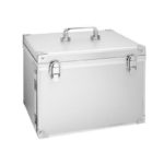 Kufer kosmetyczny, aluminiowy z lusterkiem