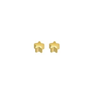 Kolczyki do przekłuwania uszu Caflon, kolczyki złote w kształcie gwiazdki