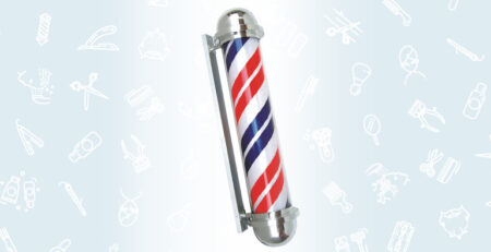 słupek barberski - barber pole w twoim barber shopie